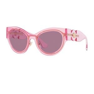 New Versace Transparent Pink Sunglasses